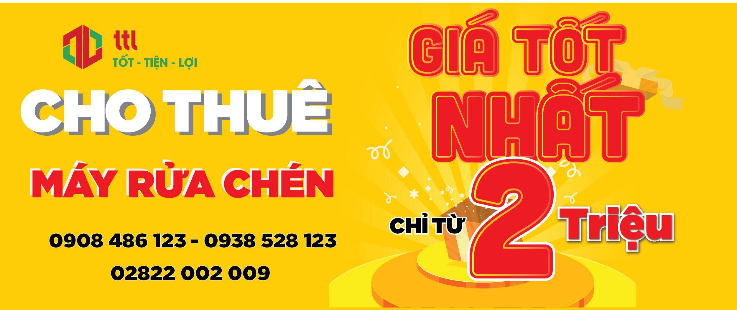 Cho thuê máy rửa chén công nghiệp